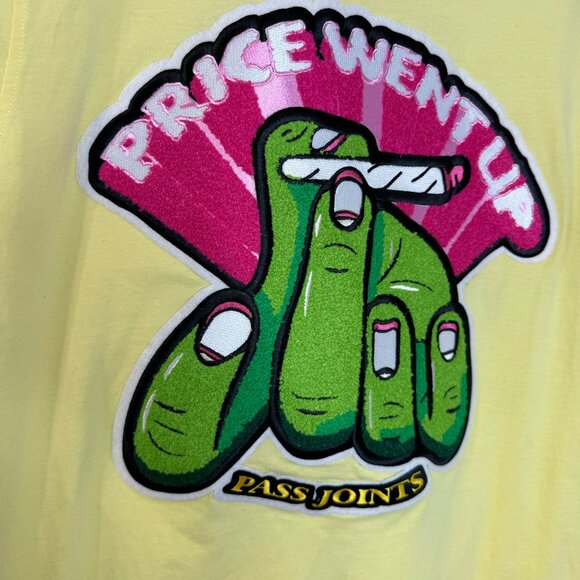 Wedding Cake Men’s Price Went Up Graphic T-Shirt Yellow XL - Picture 6 of 9